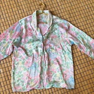 Victoria's Secret Pastel Floral Shirt